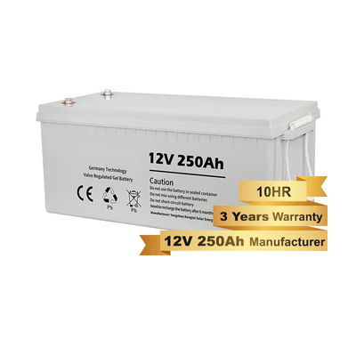 Bon prix Valve à cycle profond régulée par gel batterie solaire stockage 12v 250AH en ligne