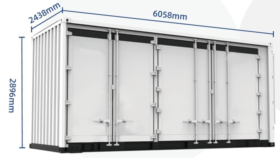 Bon prix Système de stockage de l'énergie par batterie réfrigéré à l'air dans un récipient 3290 KWH Type de boîte en ligne